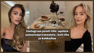 PERJANTAI KOTI-ILTA 🖤 || Emilia & Felicia