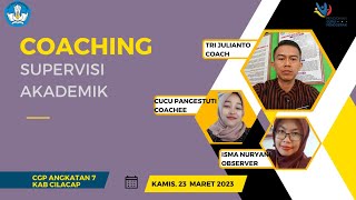 COACHING SUPERVISI AKADEMIK SECARA DARING CGP ANGKATAN 7 KABUPATEN CILACAP