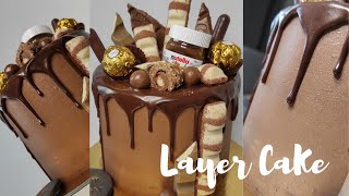 Layer cake chocolat  #minacakedesigner #layercake