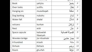 At the hotel, Fi Al Funduq , في الفندق  Vocabulary Arabic Grade4 Lesson Book 2