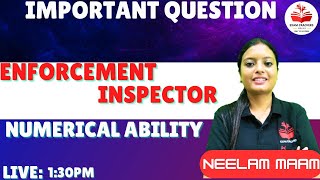 Enforcement Inspector | Numerical Ability| Neelam Mam #enforecementinspector