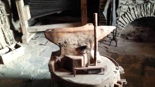 Blacksmith shop in the Marksburg in Braubach, Germany