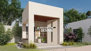 Mausoleum Design - 4X4M with 9 Columbarium - EP099