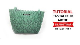 Tutorial Tas Tali Kur Motif Tikar Silang By Zeptaifyx