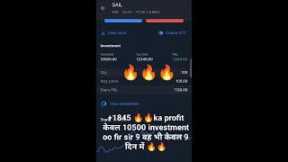 Morning hour trade|Holding | +1845 🔥🔥💗🎉💥ka profit #trading #stock #zerodha #shorts