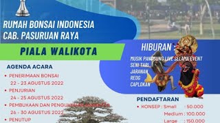 lokasi acara Pamnas Bonsai Piala Walikota Pasuruan //RUBI Cabang Pasuruan Raya