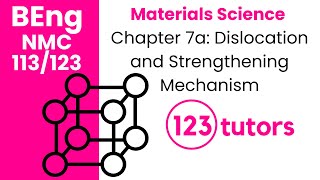 Materials Science | NMC 113/123 | Chapter 7a: Dislocation and Strengthening Mechanism by 123tutors