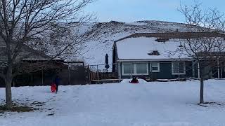 Winter storm in Reno nv : sledding  time