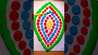 Vibrant Circles- creating a Dot Mandala #shorts #mandala