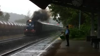 TRAINS IN RAINS | MADLY SMOKING TRAINS : KONKAN RAILWAYS