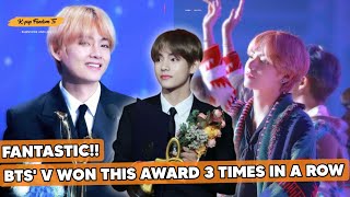 V из BTS блистает хет-триком и третий раз подряд получает приз зрительских симпатий