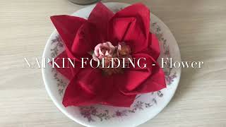 Cvijet od salvete, brzo i lako | Napkin folding FLOWER fast & easy