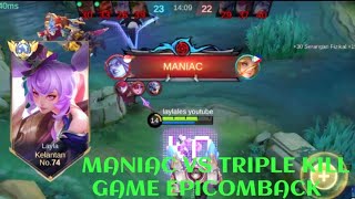 LAYLA VS MOSKOV❗BUILD ONE SHOT ENEMY DELETE! GAME EPICOMBACK | build top 1 global Layla