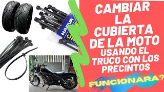 Cambiar la cubierta de una moto con precintos. funcionara?