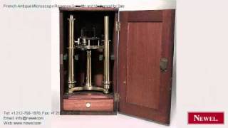 French Antique Microscope Regence Scientific and Mechanical