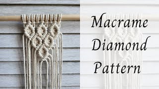 Macrame Diamond Pattern Tutorial