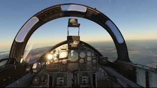 low level sunset flight north wales, microsoft flight simulator 2020