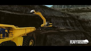 excavator and truck mining job - heavy machine and construction - android gameplay