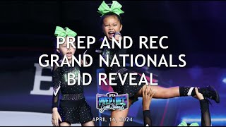 April 16, 2024 - Prep and Rec Grand Nationals Bid Reveal