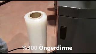 %300 Öngerme Uygulaması - Odaksan Palet Streçleme Makinesi