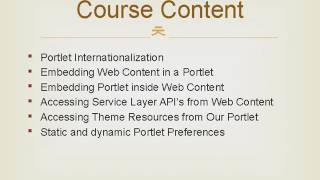 Liferay Portal Development Online Training