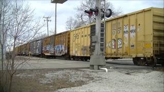 EJ&E 669 leads CN L527 pushing cars from an industrial spur to the CN Freeport Sub in Addison IL