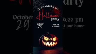 Halloween party invite #halloween