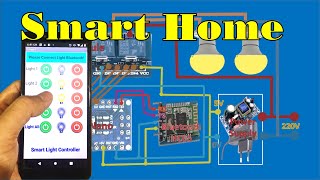 Hướng dẫn làm mạch điều khiển đèn bằng Smartphone qua bluetooth | Full mạch, code arduino, code App