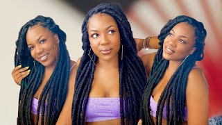 SUPER LONG FAUX LOCS TUTORIAL | EASY INSTALL FOR BEGINNERS | 30 INCH RIH LOCS FT. JANET COLLECTION