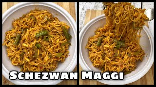 Spicy Schezwan Maggi | Schezwan Maggi Recipe