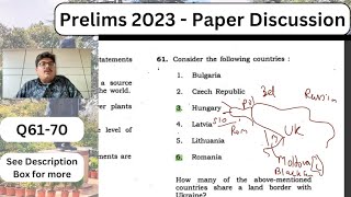 [Q61-70] Prelims 2023 Video Solution | UPSC Prelims 2023 Answer Key #upscprelims2023 #upscprelims