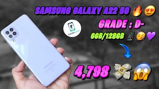 Samsung Galaxy A22 5G from cashify super sale grade : D- 6/128 under 4,798 💸😱 #samsunggalaxya225g