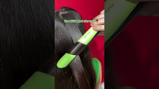 How to curl with new ghd chronos hair straightener in limited-edition cyber lime. 💚 #youtubeshorts