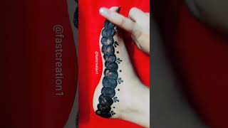 Amazing reverse leg mehndi।।beautiful foot mehndi design।।easy leg mehndi design#shorts #short