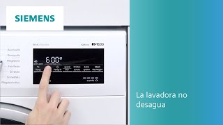 ¿La lavadora no desagua? Te damos posible soluciones | SIEMENS