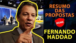 Fernando Haddad - Resumo das propostas - MEME