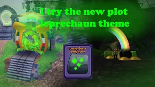 I try the new plot leprechaun theme and the new flair || Dragon Adventure || Roblox