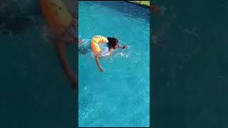 Swimming practice 6 ft Water 🌊 #song #newsong #punjabi #shortvideo #punjabisong