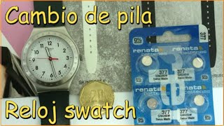 Como cambiar la pila de un reloj swatch. IDES