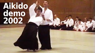 Aikido demonstration by Stefan Stenudd at the Swedish national aikido seminar 2002