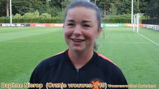 Daphne Nierop (Oranje vrouwen O19) "doel gesteld het EK te winnen"