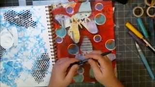 Mixed Media Monday - Art Journal - Butterfly