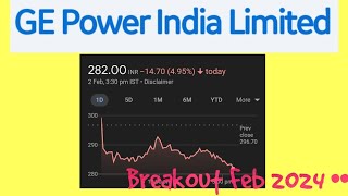 GE Power India Limited/ BreakOut Target ₹600+ #gepower#stockmarket #breakoutstocks #renewableenergy