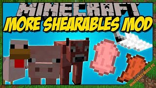 More Shearables Mod 1.12.2/1.11.2/1.10.2 - Minecraft Mods for PC