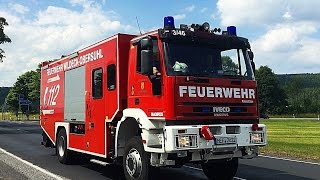 [Einsatz für die Feuerwehren Obersuhl und Bad Hersfeld!] HLF-Schiene, GW-L-Hochwasser uvm.!!)