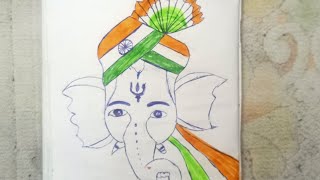 Ganesh ji flag drawing/#viral/#shorts/#youtubeshorts