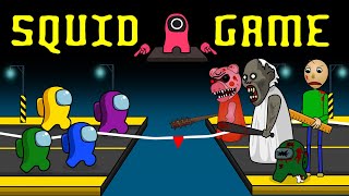 Squid Game Animation - Among Us, Zombie, Baldi, Granny, Piggy