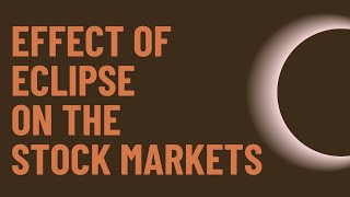 Effect of Eclipse on the Stock Market