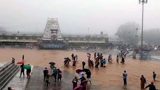 TIRUPATI Temple & Road to Tirumala Closed RAIN Havoc at Tirupatii & Tirumala