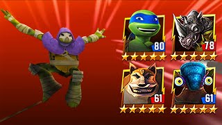 TMNT Legends Donnie Vision Quest, Leo, Rocksteady, Dogpound, Justin